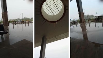 VIDEO: First Leg Of Rains Expose Water Leakage & Blockage At Newly Inaugurated Gwalior Airport