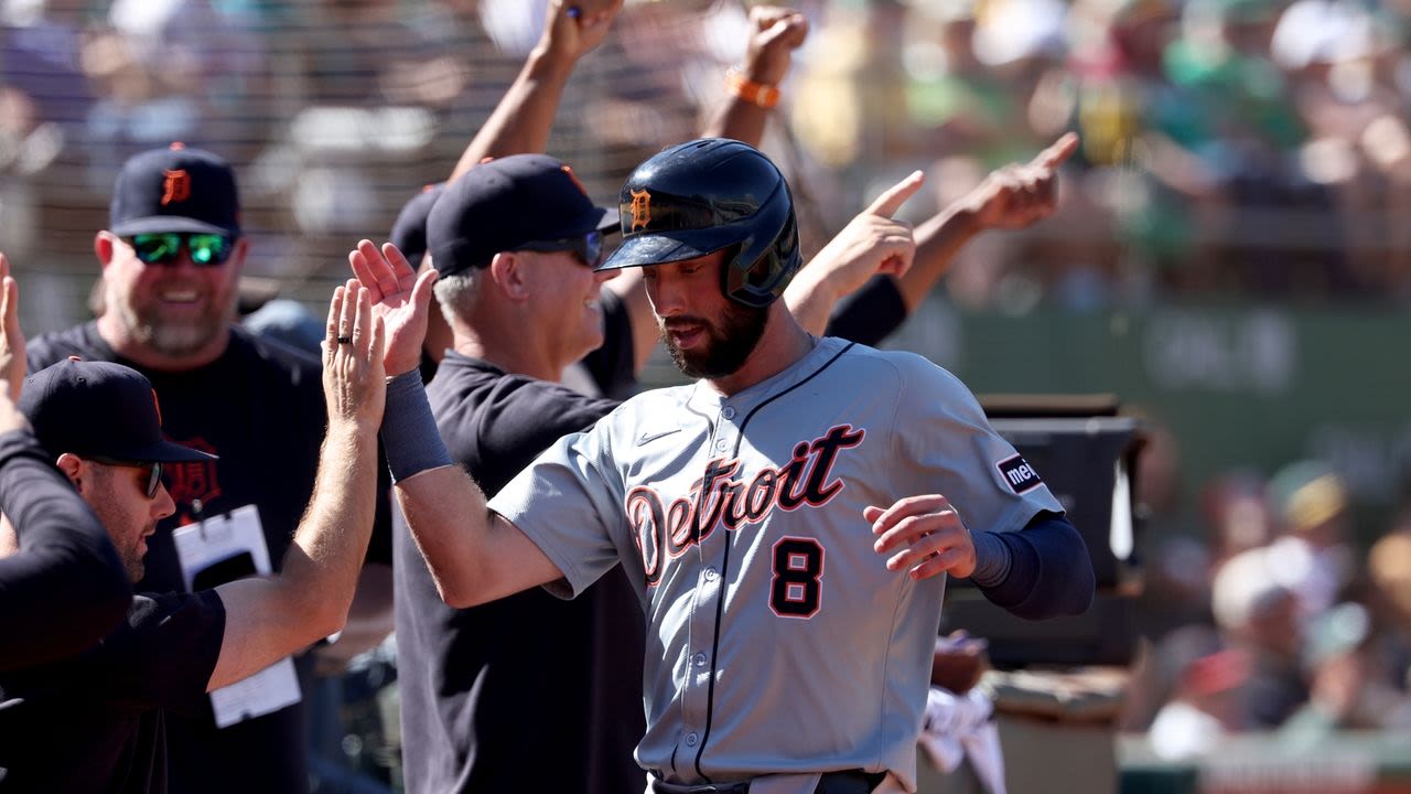 Sweeney has 4 hits, Madden strikes out 7 in Tigers' 9-1 win over Athletics