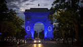 WATCH: Key European buildings are illuminated to mark Europe Day