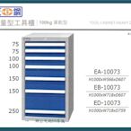 【辦公天地】天鋼EA-10073(單軌)重量型工具櫃…抽屜均加裝鋼珠滑軌，拉抽順暢 ,多款型號歡迎詢問