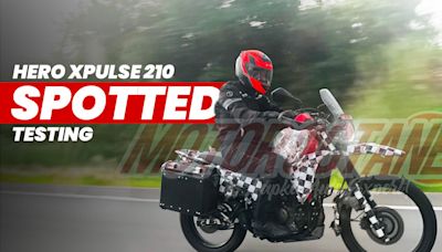 Hero XPulse 210 Spotted Testing: 210cc Engine From The Hero Karizma XMR 210 - ZigWheels