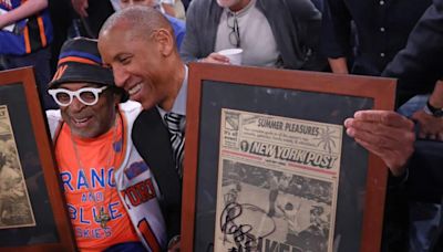 Reggie Miller signs Spike Lee’s famed Post back page before Game 2