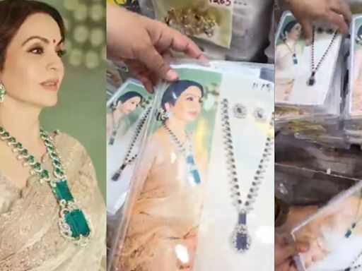 'Video Nita Ji Na Dekhle...': Jaipur Wholesaler Is Selling Replica Of Nita Ambani's ₹500-Cr Necklace Under ₹200; Netizens React