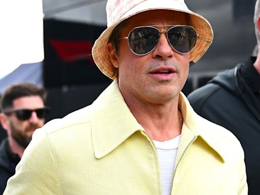 Brad Pitt and Girlfriend Ines de Ramon Make Rare Appearance at F1 British Grand Prix - E! Online