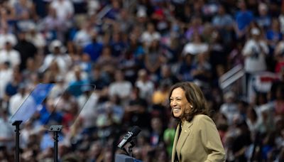 A huge crowd and a new tone for protesters: 5 takeaways from Harris rally