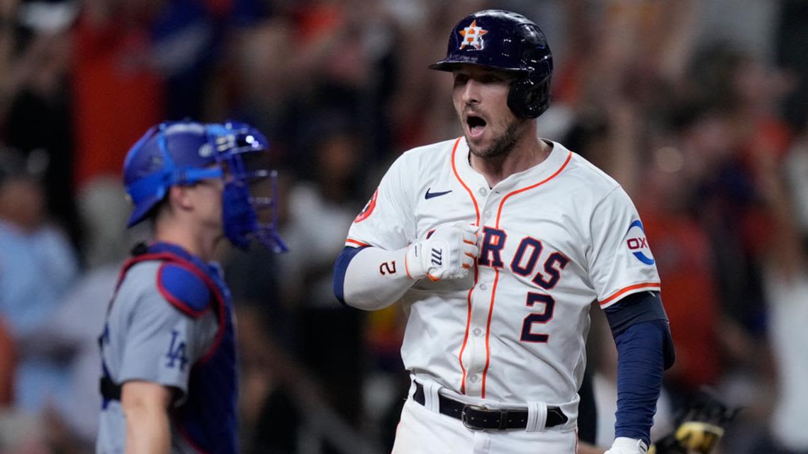 Bregman's walk-off homer lifts Astros over Dodgers 7-6 after late-inning rally