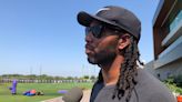 Larry Fitzgerald makes appearance to see Cardinals and Vikings practice