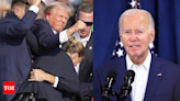 'No place for violence in America': Biden condemns life-threatening attack on Trump during rally - Times of India