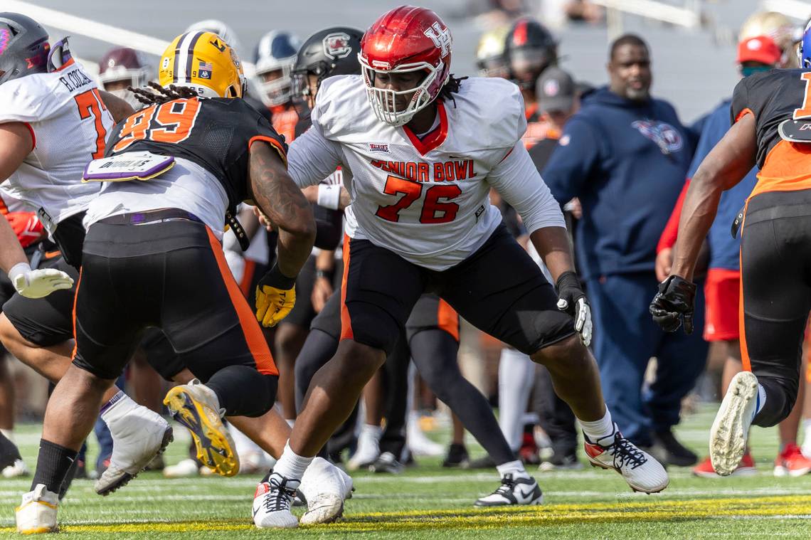 Dolphins pick Houston offensive tackle Patrick Paul in second round. Grier explains choice