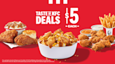 KFC expands $5 value menu to include nuggets, drums and more: See what's on the menu