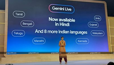 Gemini Live Now Works in Hindi and Eight More Regional Languages