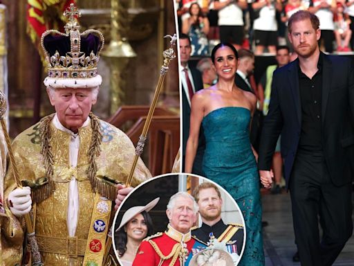 Prince Harry and Meghan Markle ‘ruined’ Charles’ first year as King by ‘cashing in’ on royal name: expert