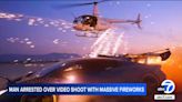 California YouTuber arrested after video shows fireworks shot from helicopter at Lamborghini