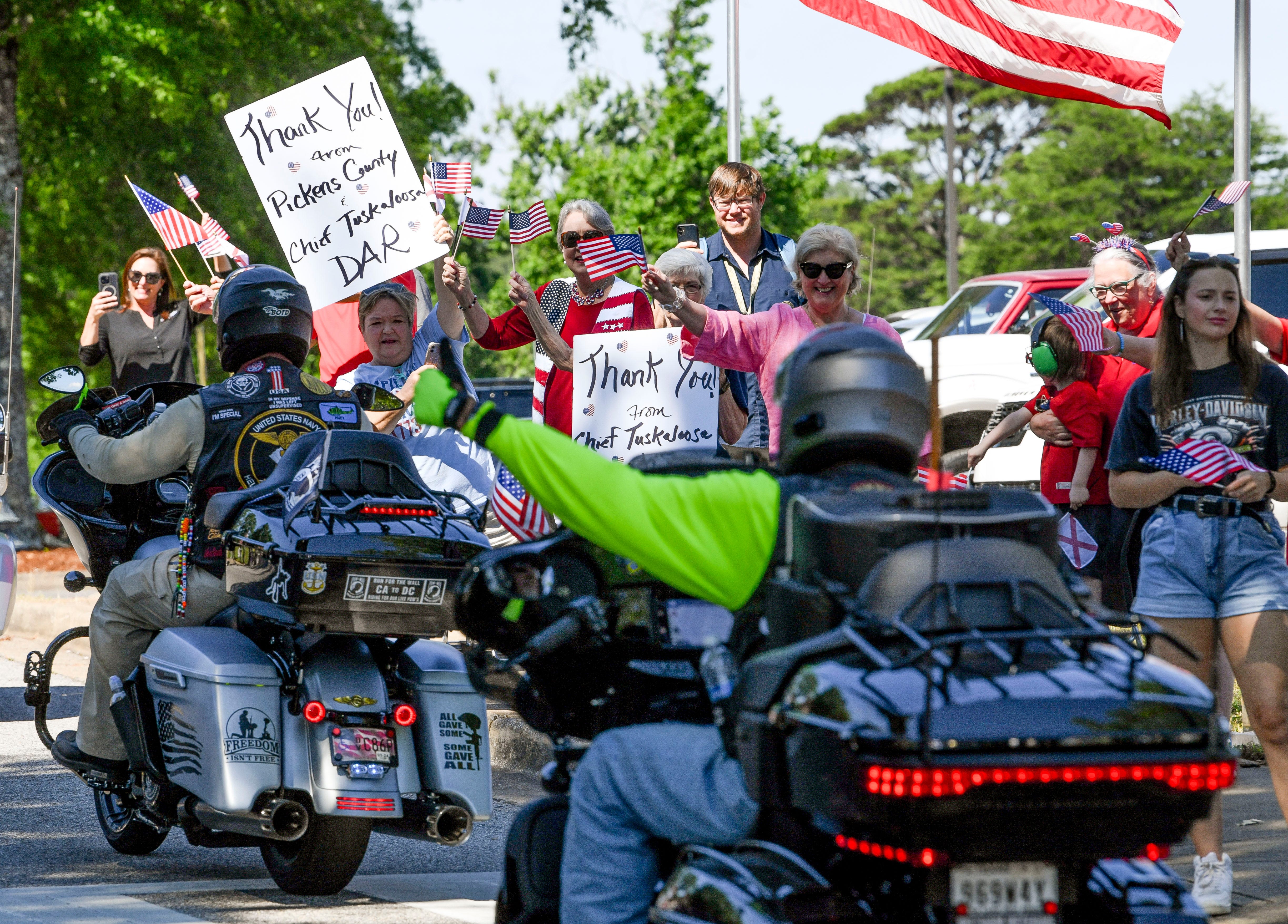 Motorcycles roar into Tuscaloosa as part of nationwide Run for the Wall