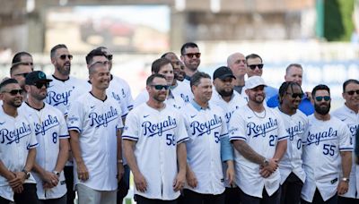 See how members of the Kansas City Royals’ 2014 AL champions were honored at The K