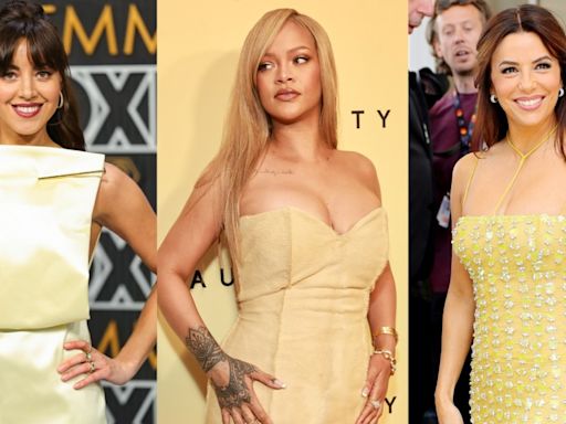 Rihanna, Eva Longoria and More Stars Bringing ‘Butter’ Yellow Fashion to the Red Carpet in 2024
