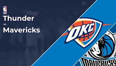 How to Watch Thunder vs. Mavericks: TV Channel and Live Stream Info for Western Semifinals | Game 1