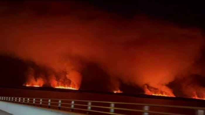 Crews monitoring area in Merritt Island Wildlife Refuge after lightning strike sparks fire