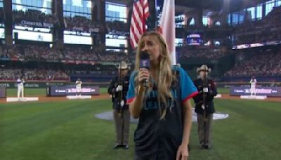 "I was drunk": Anthem singer explains herself after MLB Home Run Derby | Offside