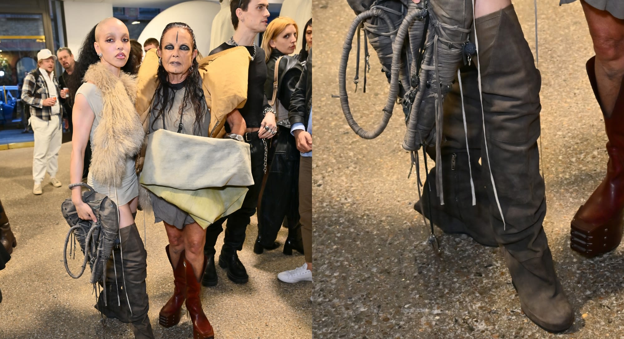 FKA Twigs Brings Over-the-Knee Boots to Rick Owens Spring 2025 Show in London