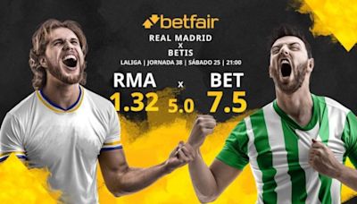 Real Madrid vs. Real Betis: horario, TV, estadísticas, clasificación y pronósticos
