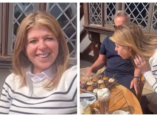 Kate Garraway celebrates her first birthday following the death of husband Derek Draper