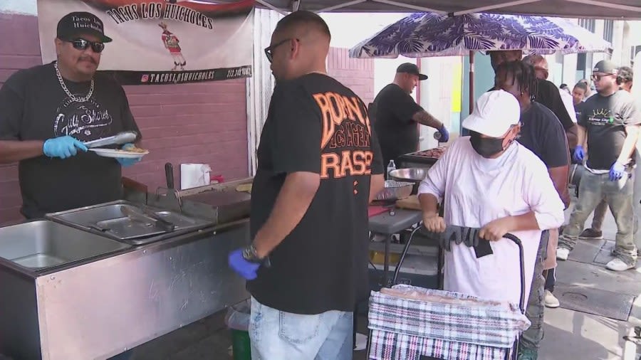 TikTok street food vendor serves free meals to homeless residents on L.A.’s Skid Row