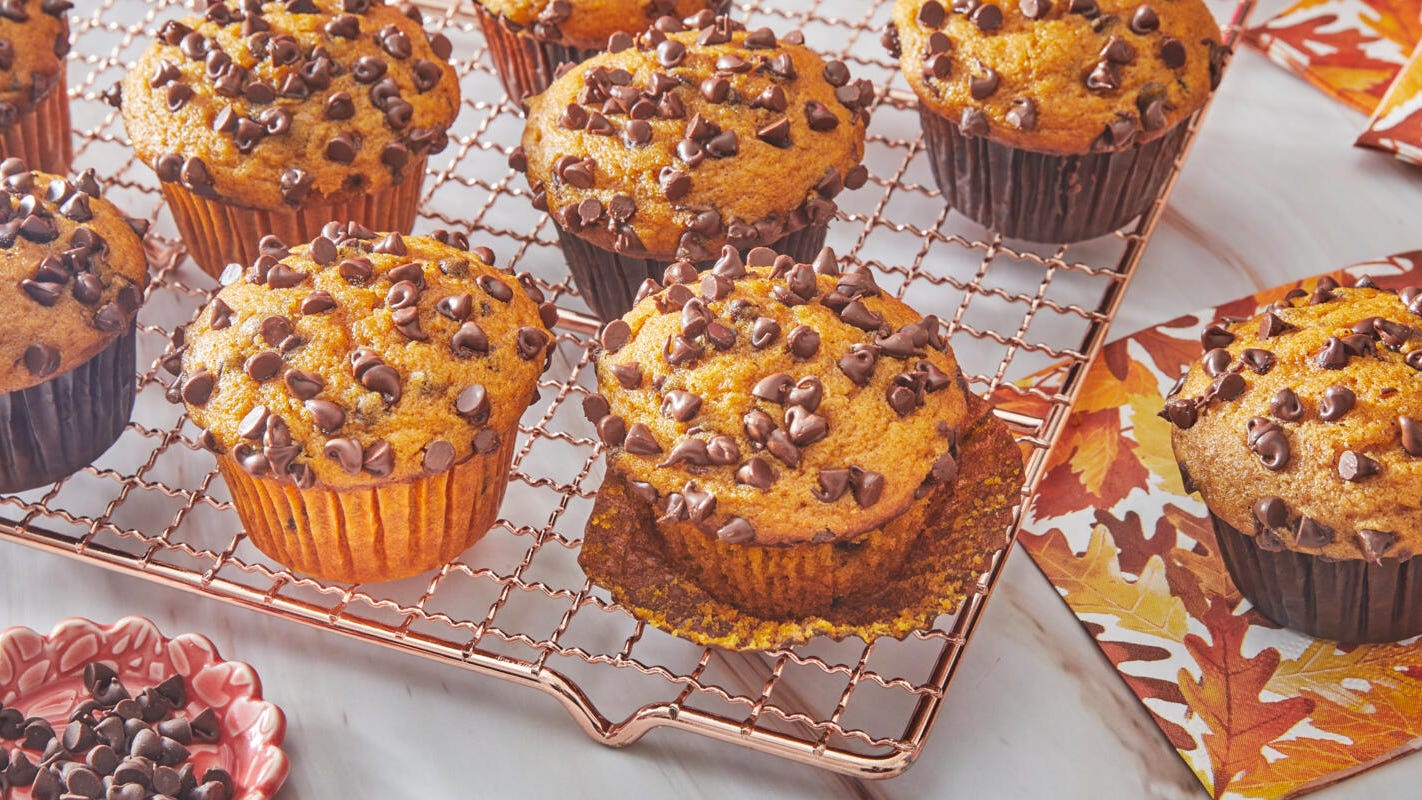 Pumpkin Chocolate Chip Muffins Make the Coziest Fall Breakfast