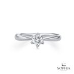 SOPHIA 蘇菲亞珠寶 - 經典六爪 30分 GIA F/SI2 18K金 鑽石戒指