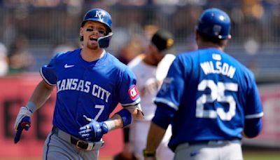 Bobby Witt Jr. passes 100 RBIs for the season as the Royals beat the Pirates 5-1