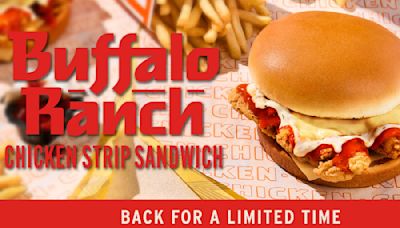 Whataburger Brings Back Buffalo Ranch Chicken Strip Sandwich