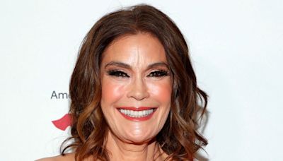 Teri Hatcher, 59, stuns in tiny red bikini during 'first true vacation in years'