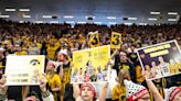 How many fans turned out for Iowa WBB, MBB games in 2023-24