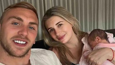 Dani Dyer shares sweet look at Jarrod Bowen feeding one of their twin daughters after England's Euros defeat
