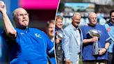 Andy Reid struts with Lombardi Trophy, throws perfect first pitch at Royals Opening Day