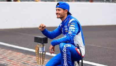 Kyle Larson makes late charge through field to capture his first Brickyard 400 victory - The Boston Globe