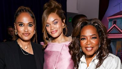 Oprah Winfrey showcases slim figure at Exhibiting Forgiveness premiere