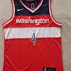 羅素·衛斯特布魯克(Russell-Westbrook) NBA華盛頓巫師隊 紅色 球衣4號