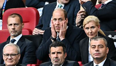 Prince William Animatedly Watches England's EURO Quarterfinals Match in Germany