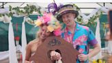 Glastonbury couple seal marriage in handtying ceremony at Healing Field