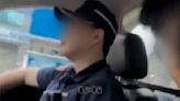 警在執勤車內自拍 PO網 遭抓包「未繫安全帶」