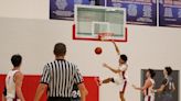 St. Clair boys basketball's Evan Trudeau shatters backboard with dunk, suspending play