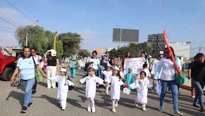 Día Nacional de la Vacunación: Lambayeque participa en pasacalle de sensibilización