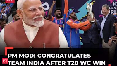 PM Modi congratulates Indian cricket team for winning T20 World Cup 2024, says 'we are proud…'