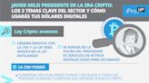 Javier Milei, presidente de la era cripto: los 3 temas clave del sector y cómo usarás tus dólares digitales
