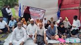 ...After Demolition, Jai Ambe Nagar Residents Continue With Silent Protest At Azad Maidan As Families Homeless During Monsoon...