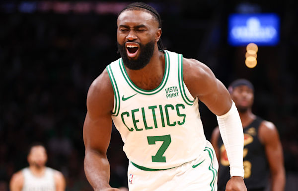 Celtics vs. Cavaliers score: Jaylen Brown leads Boston to another blowout win in Game 1 of second round