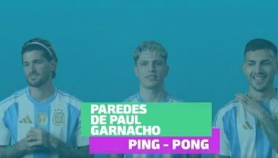 Vídeo: el divertido Ping Pong entre De Paul, Paredes y Garnacho