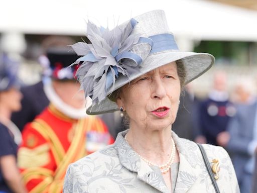 Britain's Princess Anne returns home after hospital stay