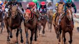 ..., in a three-way photo finish over second place Sierra Leone and third place Forever Young at Churchill Downs on Saturday, May 4, 2024, in Louisville, Kentucky.